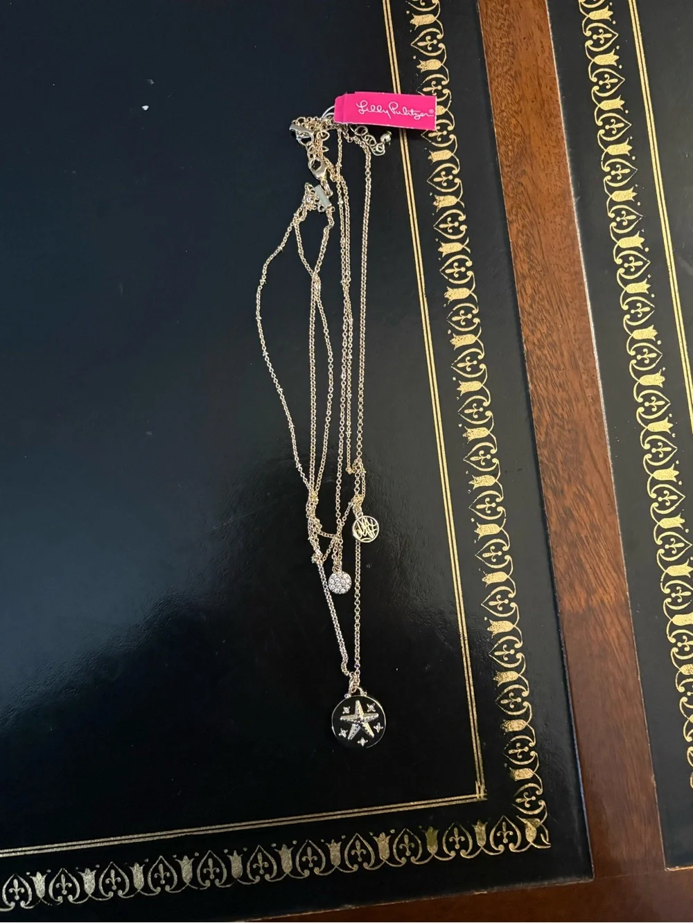 Lilly Pulitzer Gold Layered Necklace with Starfish Charm